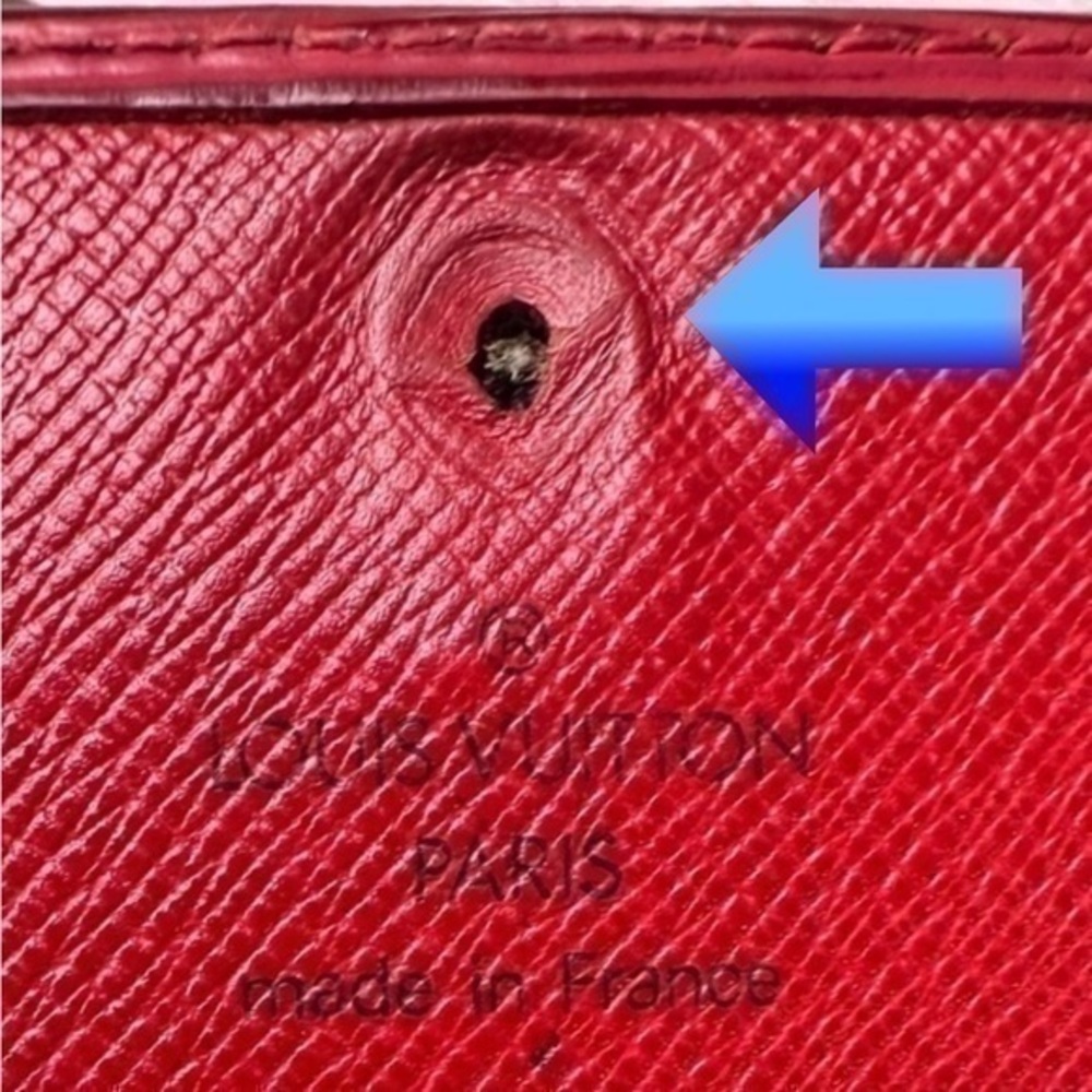 AUTHENTIC Louis Vuitton Epi Porte Leather Bifold Wallet. Red. - Picture 8 of 16